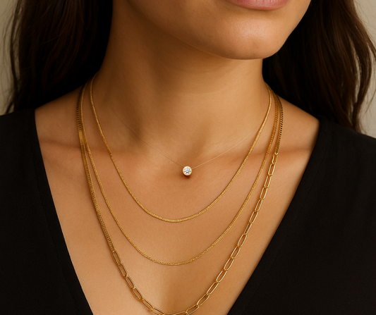 Layered Shine: Styling Diamond Dots with Your Jewelry Wardrobe