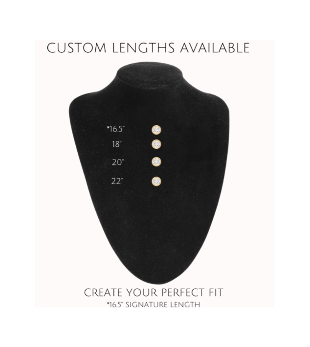 CUSTOM FLOATING DIAMOND NECKLACE -14k Gold