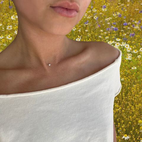 Spring Sparkle: Fresh Ways to Style Your Diamond Dot Necklace This Season
