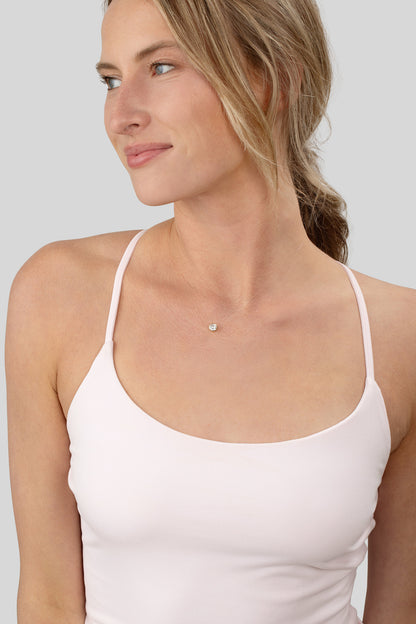0.50 CT CLASSIC FLOATING DIAMOND NECKLACE- 14K Gold